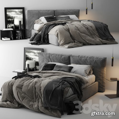 Ditre Italia Flann - Bed