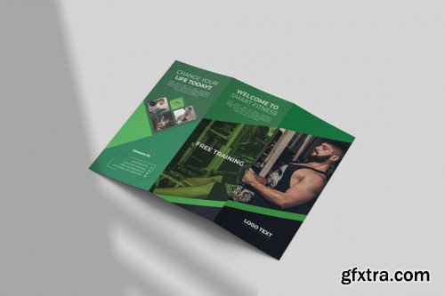 CreativeMarket - Fitness Club Trifold Brochure 4664159