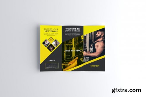 CreativeMarket - Fitness Club Trifold Brochure 4664159