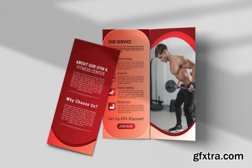 CreativeMarket - Gym Trifold Brochure Template 4664204