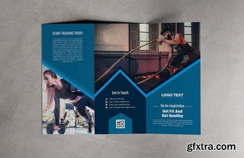 CreativeMarket - Fitness Gym Trifold Brochure 4664169