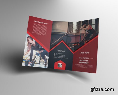 CreativeMarket - Fitness Gym Trifold Brochure 4664169