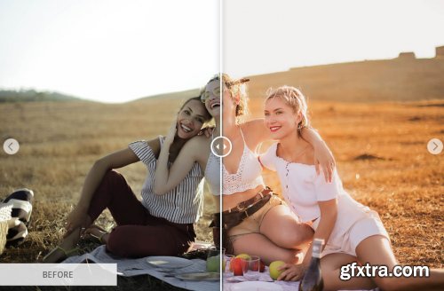 CreativeMarket - Golden Fire Mobile Presets 4032748