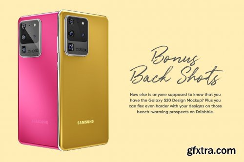 CreativeMarket - Samsung Galaxy S20 Ultra Mockup 4581899