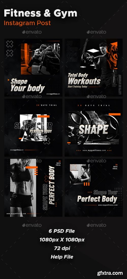 GraphicRiver - Instagram Post fitness /26507846