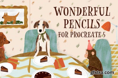 CreativeMarket - Wonderful Pencils for Procreate 5 4489057