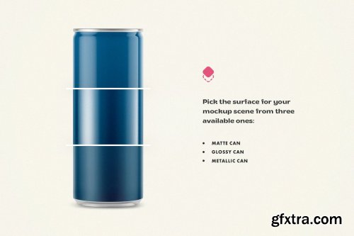 CreativeMarket - Soda Can Mockups 4908248