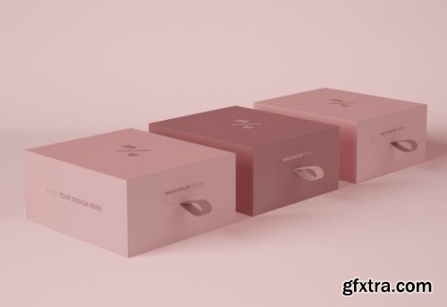 Box packaging mockup