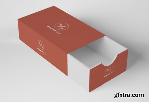 Box packaging mockup