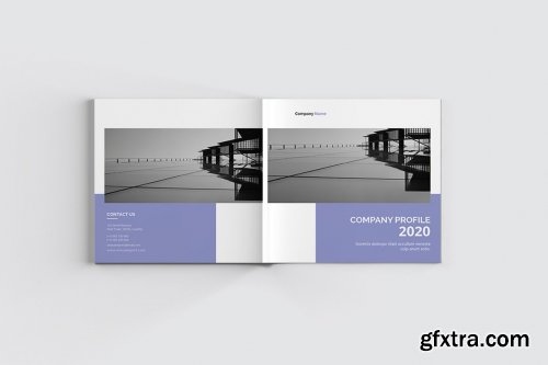 CreativeMarket - Purple Square Company Profile 4923825