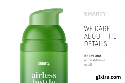 CreativeMarket - Matte airless bottle mockup 4850583