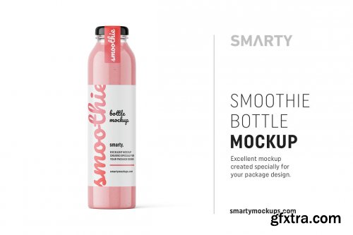 CreativeMarket - Smoothie bottle mockup 4851316