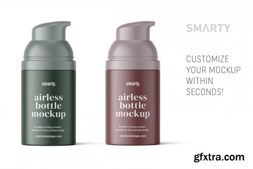 CreativeMarket - Matte airless bottle mockup 4850583