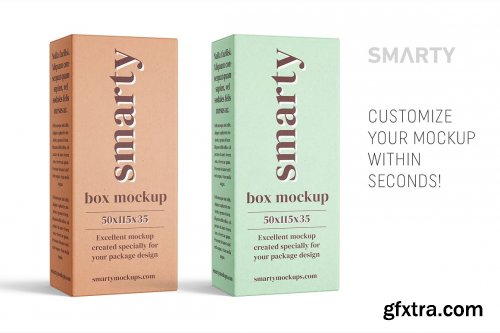 CreativeMarket - Box mockup 50x115x35 4851397