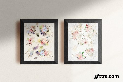 CreativeFabrica - Abstract Watercolor Collection Graphic