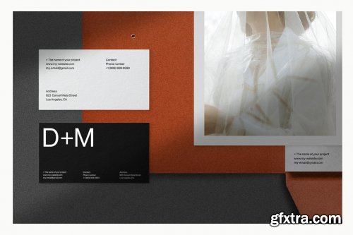 CreativeMarket - Folder Stationery Branding Mockup 4116781