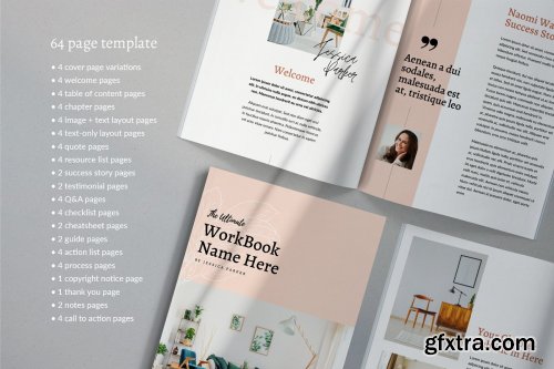 CreativeMarket - Canva Workbook Creator 64 Pages 4826746