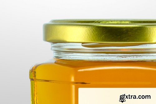 CreativeMarket - Honey - Jar mockup 3696194