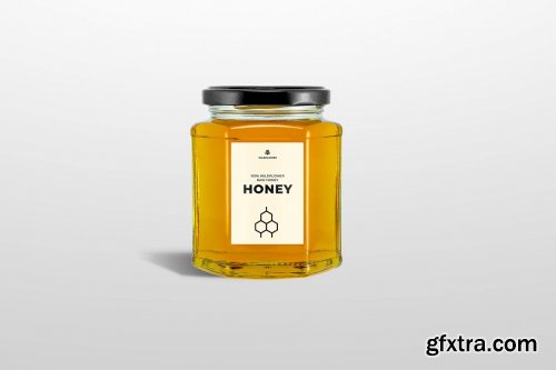 CreativeMarket - Honey - Jar mockup 3696194