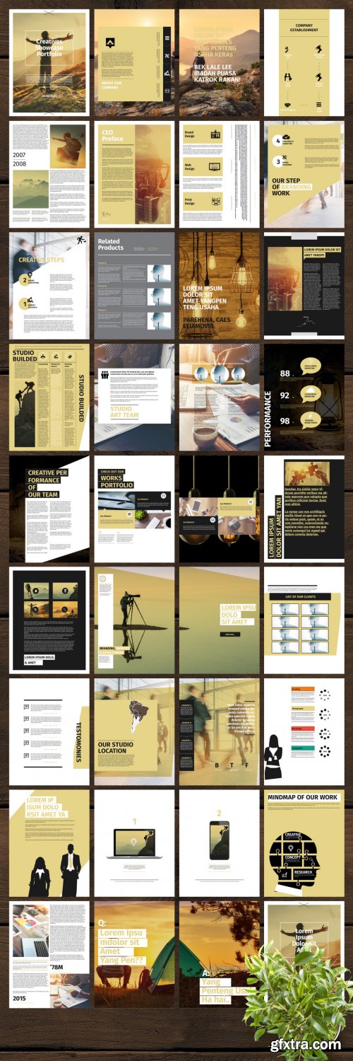 Clean Portfolio eBook Layout 348273141