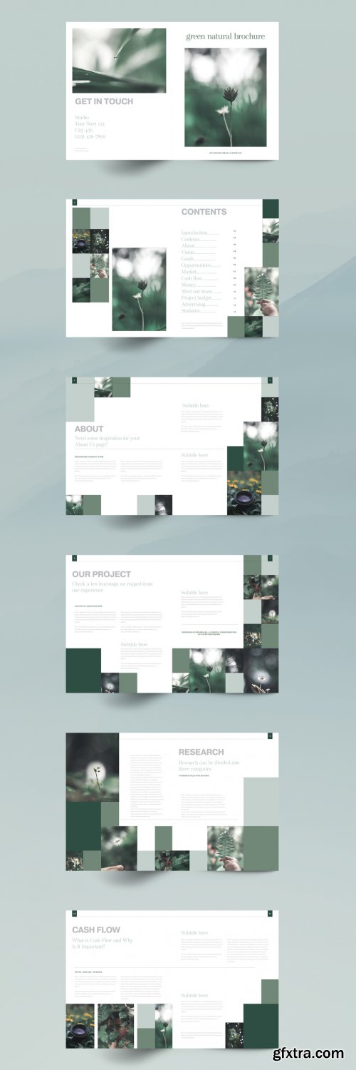 Green Natural Brochure Layout 348626407