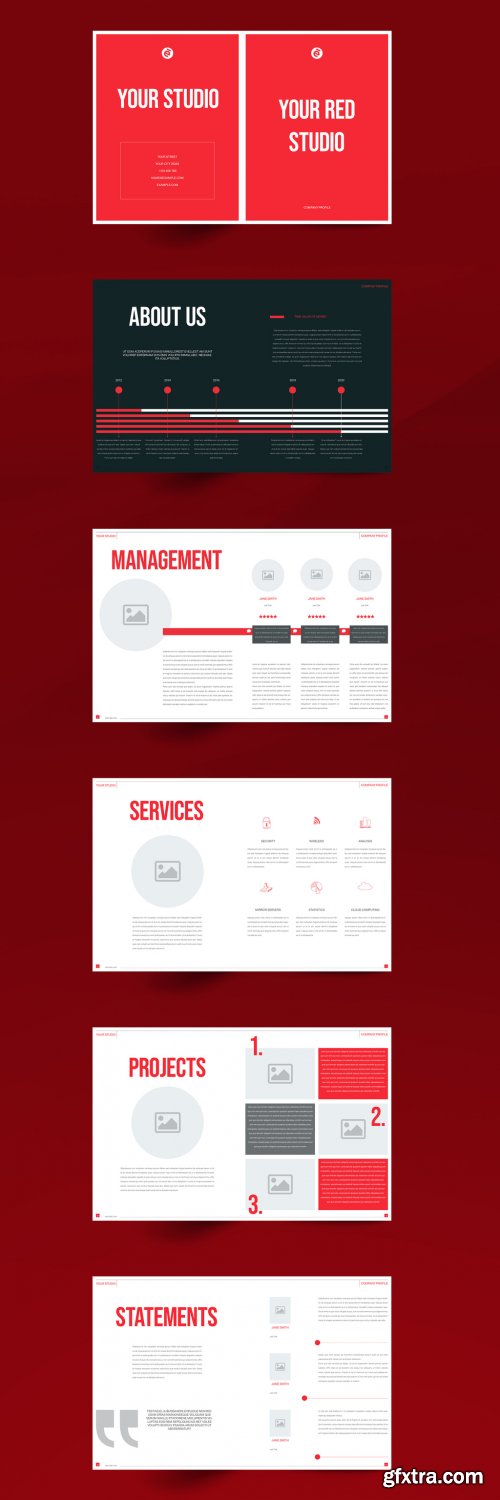 Red Brochure Layout 348626349