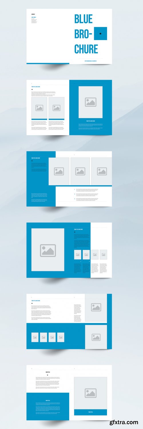 Blue Brochure Layout 348625818