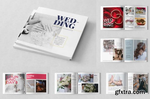 Square Wedding Magazine Template