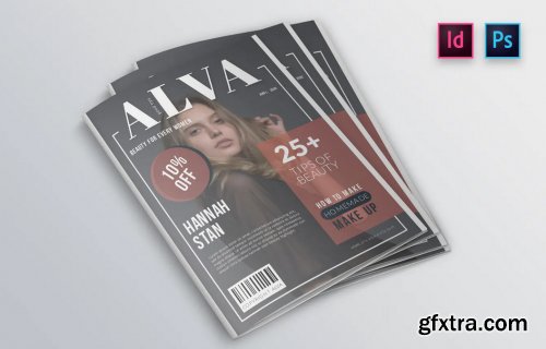 Beauty Magazine Cover Template