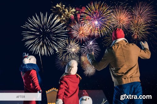 CreativeMarket - Fireworks Overlays Photoshop 4936591