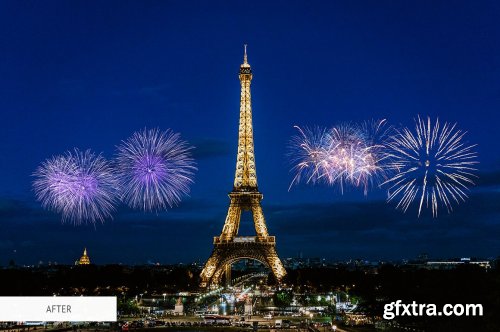 CreativeMarket - Fireworks Overlays Photoshop 4936591