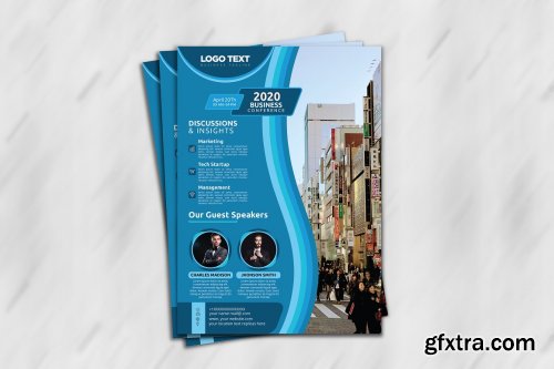 CreativeMarket - Business Conference Flyer Templates 4629089
