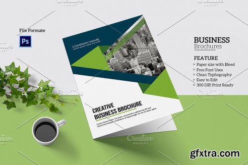 CreativeMarket - Business Bifold Brochure V969 4394860