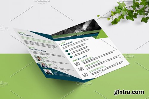 CreativeMarket - Business Bifold Brochure V969 4394860