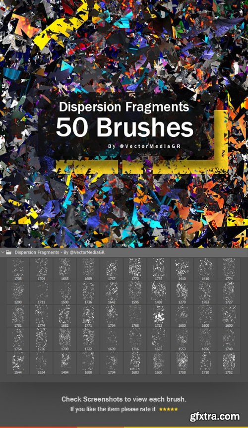 GraphicRiver - Dispersion Fragments - Photoshop Brushes 26556138