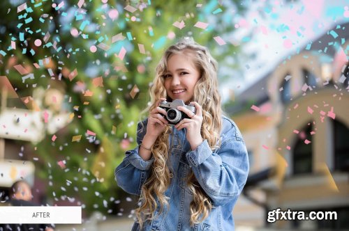 CreativeMarket - Confetti Overlays Photoshop 4935477