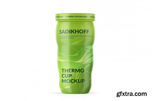 CreativeMarket - Matte Thermo Cup Mockup 4035711