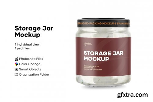 CreativeMarket - Sauce Jar Mockup 4897096