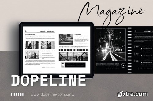 CreativeMarket - Dopeline Magazine 4932741