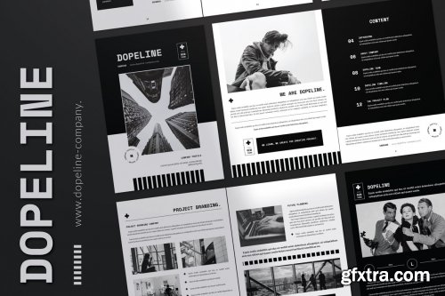 CreativeMarket - Dopeline Magazine 4932741