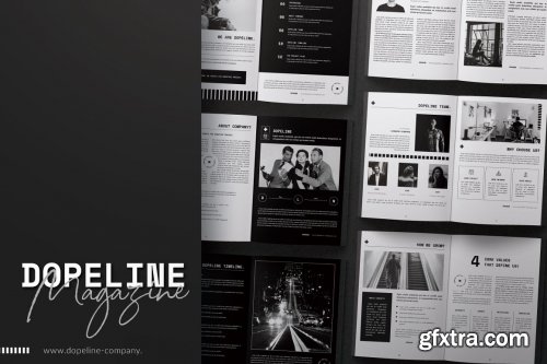 CreativeMarket - Dopeline Magazine 4932741