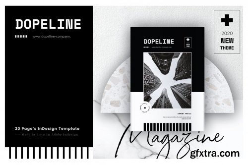 CreativeMarket - Dopeline Magazine 4932741