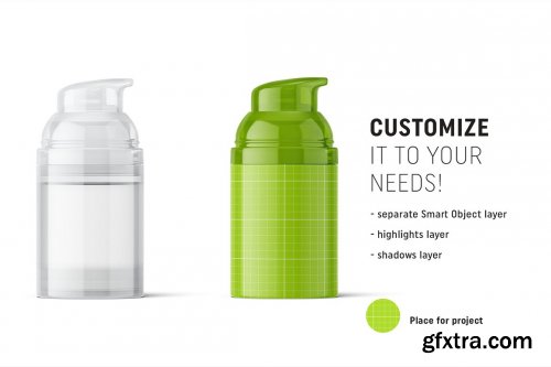 CreativeMarket - Airless bottle mockup 4850552