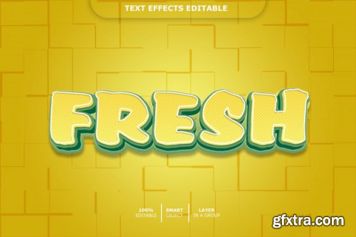 Cartoon 3d text style effect