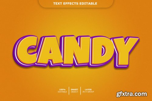 Cartoon 3d text style effect