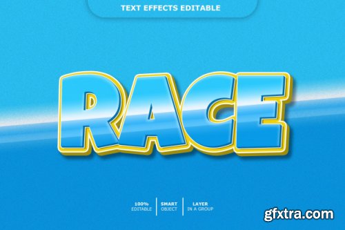 Cartoon 3d text style effect