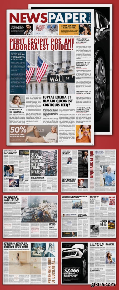 Newspaper Design Layout 350261254