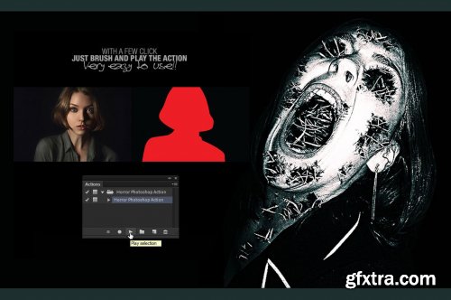 CreativeMarket - Horror Photoshop Action 4642154