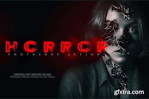 CreativeMarket - Horror Photoshop Action 4642154