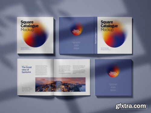 Square Catalogue Mockup Set